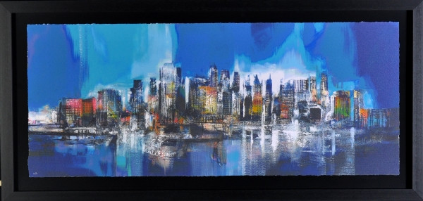 Peter Meijer + Manhattan skyline blue